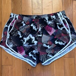Calvin Klein Black and Pink Athletic Shorts